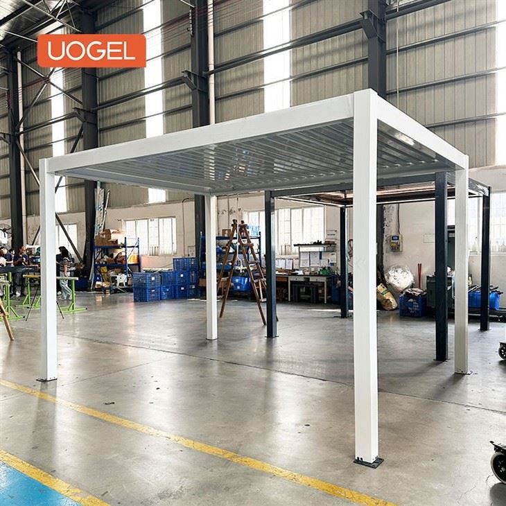 25.10.21-Aluminum Pergola Kit with Adjustable Roof-1
