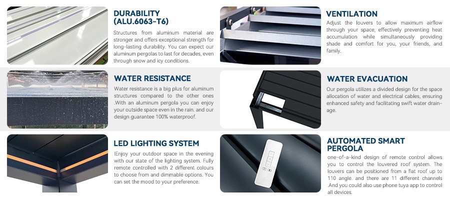 25118-modern fiberglass pergola with fixed louvers-3 25118-modern fiberglass pergola with fixed louvers-3